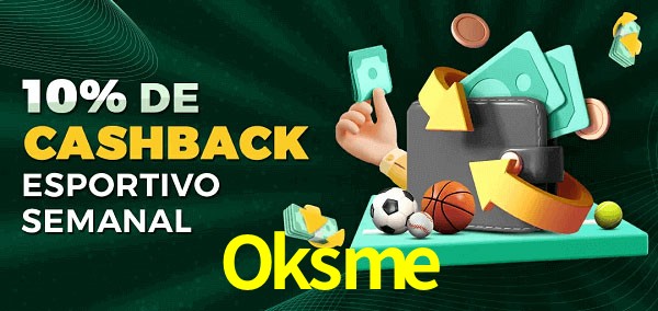 10% de bônus de cashback na Oksme