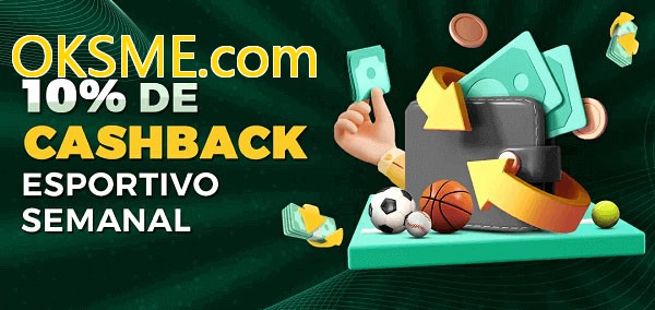 10% de bônus de cashback na OKSME.com